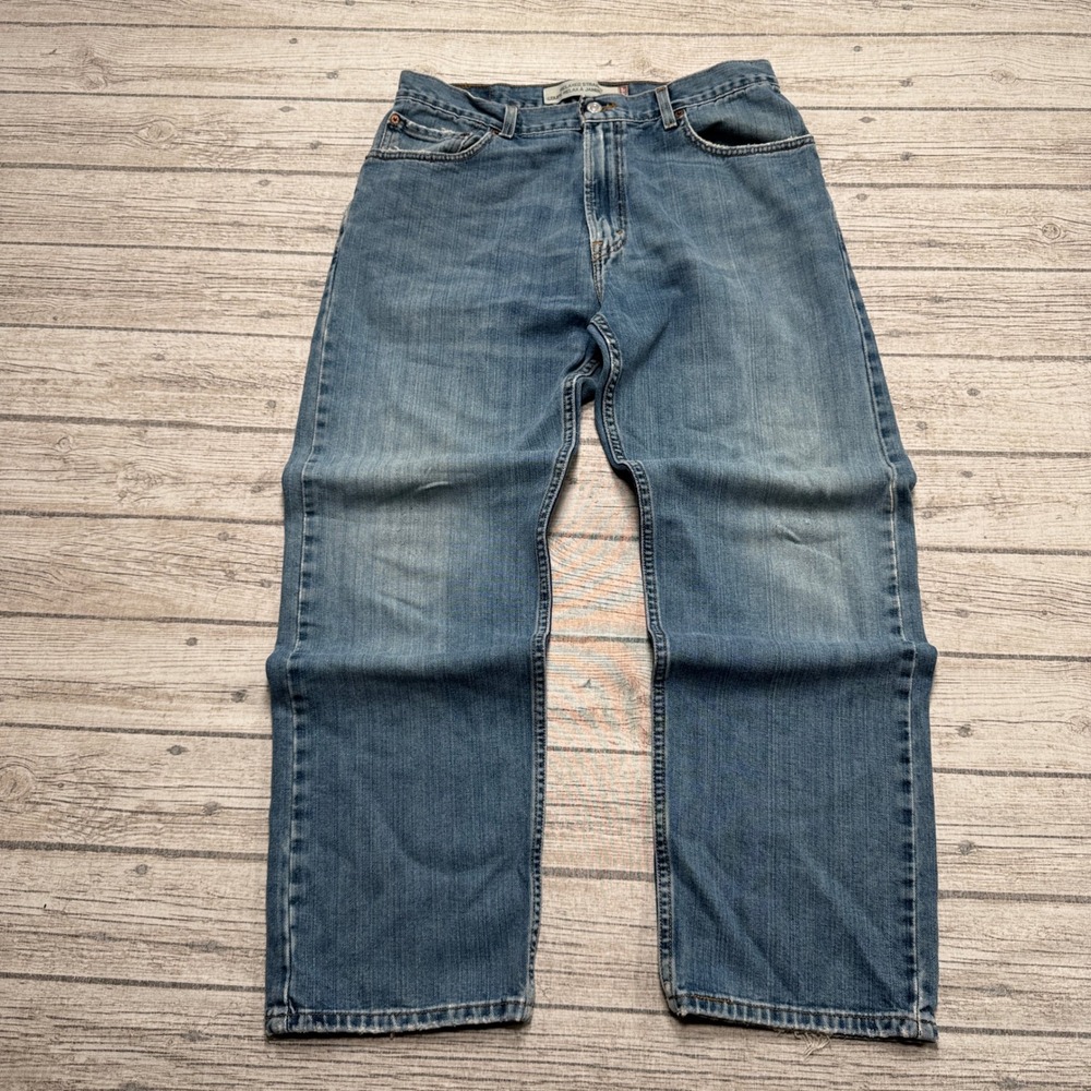 Levi's 559 Jeans Men's 33x28 Blue Light Wash Denim Relaxed Straight Leg Cotton